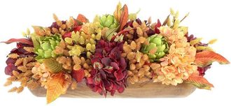 Creative Displays Inc. Handmade 27 Fall Wreath With Hydrangeas, Pampas & Pinecones