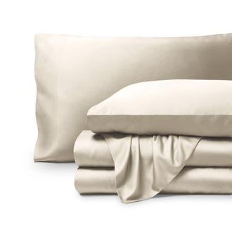 Bare Home Cooling Rayon Sheet Set in Sand at Nordstrom, Size Twin X-Long