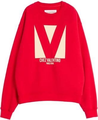 Valentino Garavani crew-neck sweatshirt - Red