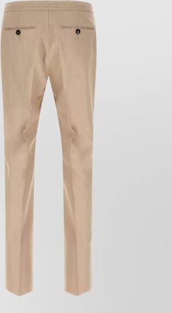 Ermenegildo Zegna linen shorts belt loops side pockets