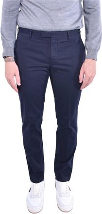 Pantaloni Torino Winter Gabardine Stretch Katoenen Broek - Heren - Slim Fit Broeken - Blauw - 2XL - Katoen - Broeken
