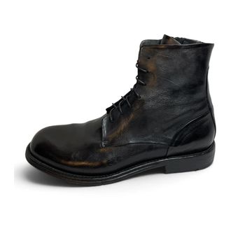 Lemargo Schoenen, Heren, Zwart, 43 EU, Leer, Rigel Veterlaars