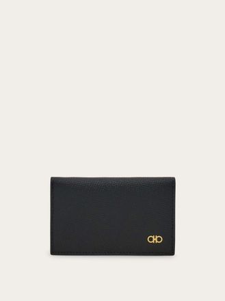 Ferragamo Men Micro Gancini credit card holder Black