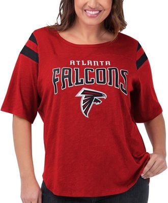 G-III 4Her by Carl Banks Womens G-III 4Her by Carl Banks Red Atlanta Falcons Plus Size Linebacker T-Shirt at Nordstrom, Size 4X