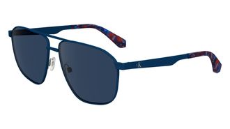 Calvin Klein Blue Pilot Mens Sunglasses CKJ24202S 400 59