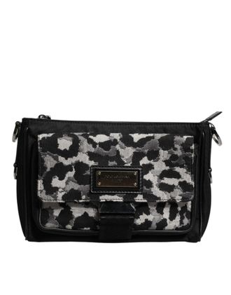 Dolce & Gabbana Multicolor Luipaard Jacquard Schoudertas