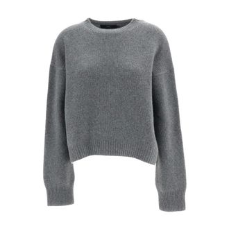 arch4 Jersey de cuello redondo - Knitwear - Mujer - Gris - XS