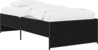 vidaXL Estructura De Cama Roble Negro 80 X 200 Cm Madera De Ingenier&iacute;a Vidaxl