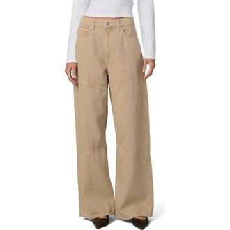 Joe's The Harlowe Seamed High Waist Wide Leg Jeans in Tigers Eye at Nordstrom, Size 34