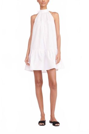 Staud Mini Marlowe Dress In White