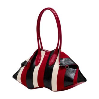 Alexander McQueen Womens Manta Shoulder Bag Red