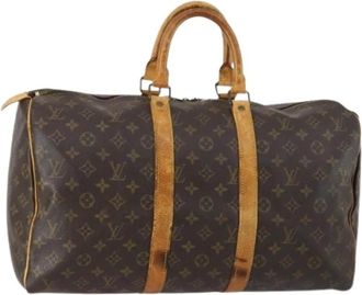 Louis Vuitton Pre-owned Weekend Bags, female, Brown, Size: ONE SIZE Pre-owned Vintage Weekend Bag