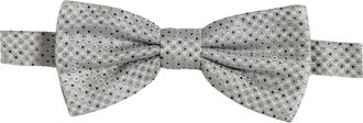 Dolce & Gabbana Polka Dot Silk Bow Tie - Gray