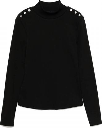 Veronica Beard Womens Nate Top With Buttons In Black
