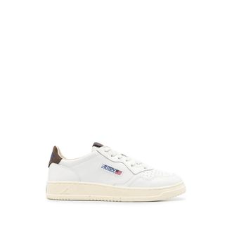 Autry Perforated-toe Suede-trim Sneakers