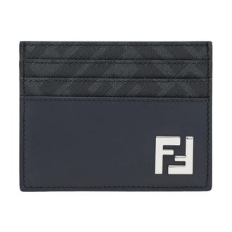 Fendi FF Squared Card Holder - male - Fendi - Wallets & Cardholders - Black - ONE SIZE - Accessories