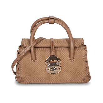 Zanellato Dotta Small Handbag - Dames - Handtassen - Beige - ONE Size - Leer - Tassen