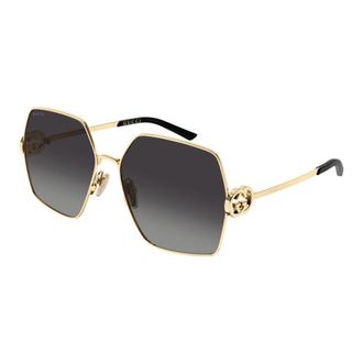 Gucci Sunglasses, female, Yellow, Size: 61 MM Sunglasses