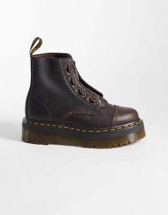 Dr. Martens Sinclair - Stivaletti con 8 paia di occhielli marrone scuro