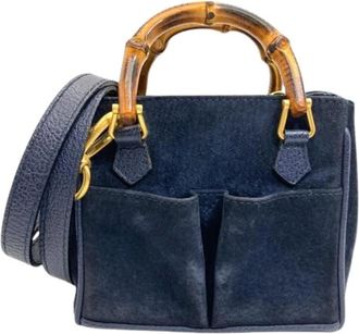 Gucci Pre-owned Cross Body Bags, female, Blue, Size: ONE SIZE Pre-owned Vintage Shoulder Bag