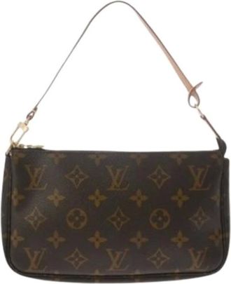 Louis Vuitton Pre-owned Shoulder Bags, female, Brown, Size: ONE SIZE Pre-owned Canvas Shoulder Bag