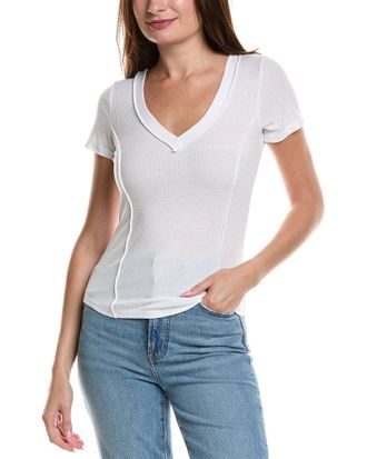 Project Social T Myra V-Neck Rib T-Shirt