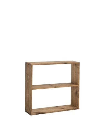 Deco Wood Estanter&iacute;a de madera mazica con 1 estante envejecido 80,2x73,1cm