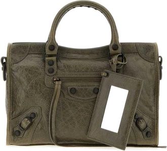 Balenciaga Green Le City Small Satchel