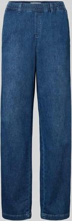 Brax Brax Wide Leg Jeans mit elastischem Bund in Blau, Gr&ouml;&szlig;e 34K
