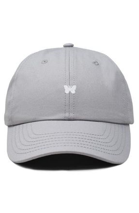 Dalix Lil Butterfly Dad Cap in Gray at Nordstrom