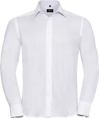 Russell Athletic Russell Collectie Heren Lange Mouw Ultiem Niet-Ijzershirt (Wit)