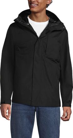 Lands End Waterproof Raincoat in True Black at Nordstrom, Size Xx-Large