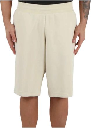 Emporio Armani Bermuda EA7 - Heren - Korte Broeken - Beige - 2XL - Katoen - Korte Broeken