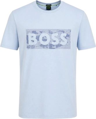 HUGO BOSS Hombre, Camisetas, Azul, Talla: M