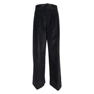 Dondup Eloise Wide Pantaloni - - Trousers - Donna - Nero - L