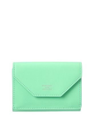 Balenciaga Logo Mini Leather Card Holder