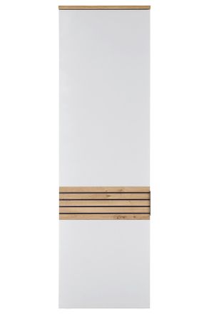 MID.YOU Mid.you Garderobenschrank, Wei&szlig;, Dunkelgrau, Eiche Artisan, Holzwerkstoff, 2 F&auml;cher, 60x200x38 cm, Typenauswahl, Garderobe, Garderobenschr&auml;nke, Garder