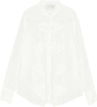 Forte_Forte Forte_Forte Camicia Maschile Voile Co/Se Ricamato