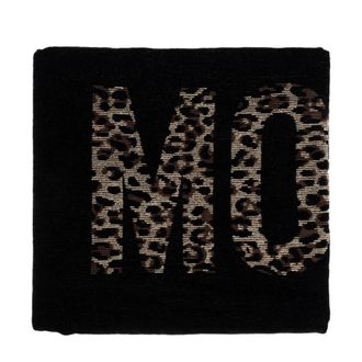 Moschino Home, Heren, Zwart, ONE Size, Katoen, Strandlaken van badstof