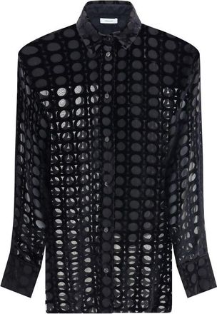 Ferragamo Ferragamo Velvet devor&eacute; Womens Shirt