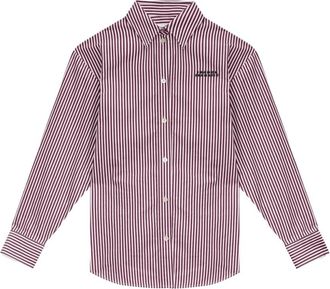 Isabel Marant Ecru Burgundy Striped Shirt