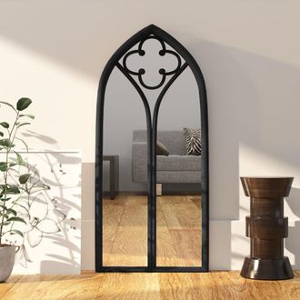 Berkfield Home Mirror Black 70x30 cm Iron for Indoor Use