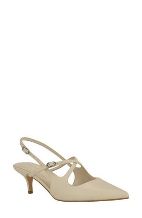 Calvin Klein Vierra 2 Slingback Pump in Ivory at Nordstrom, Size 9.5