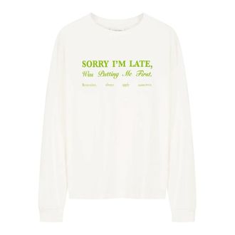 Fabienne Chapot Camiseta Madeleine Slogan - Tops - Mujer - Blanco - 2XL
