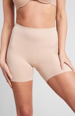 Spanx Shaping Mid Thigh Shorts in Pure Beige at Nordstrom Rack, Size X-Large