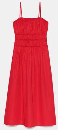 Kate Spade New York Smocked Strapless Midi Dress