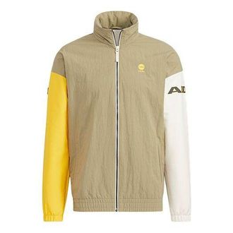 adidas neo Contrasting Colors Sports Hooded Jacket Green HD4640