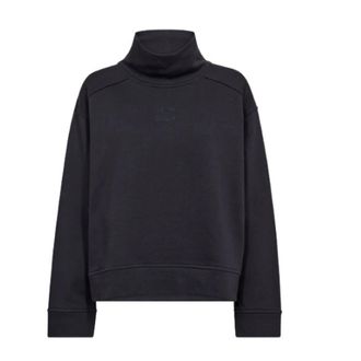 Co'Couture Sweatshirt met hoge hals - Dames - Sweatshirts - Blauw - M - Hoodies & sweatvesten