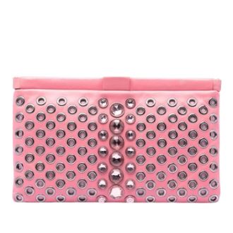 Miu Miu Pre-owned Nappa Leren Clutch - Dames - Pre-owned - Roze - Maat: ONE Size Leer