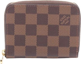 Louis Vuitton Portamonete Zippy in tela Damier &Eacute;b&egrave;ne 2018 - Marrone